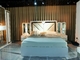Nội thất phòng ngủ bằng gỗ MDF Nội thất phòng ngủ giường King Giường màu xám Sồi Bộ màu trắng Kích thước đầy đủ